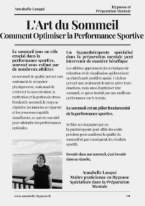 un bon sommeil pour une bonne performance