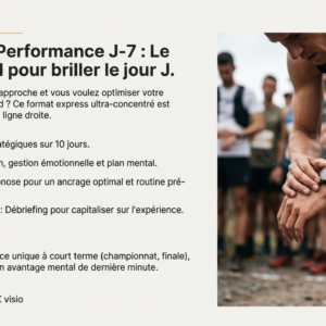 Programme PERFORMANCE J-7