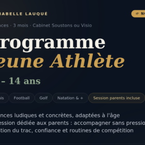 Programme jeunes athlètes 10-14 ans