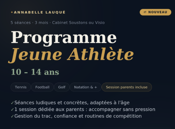 Programme jeunes athlètes 10-14 ans