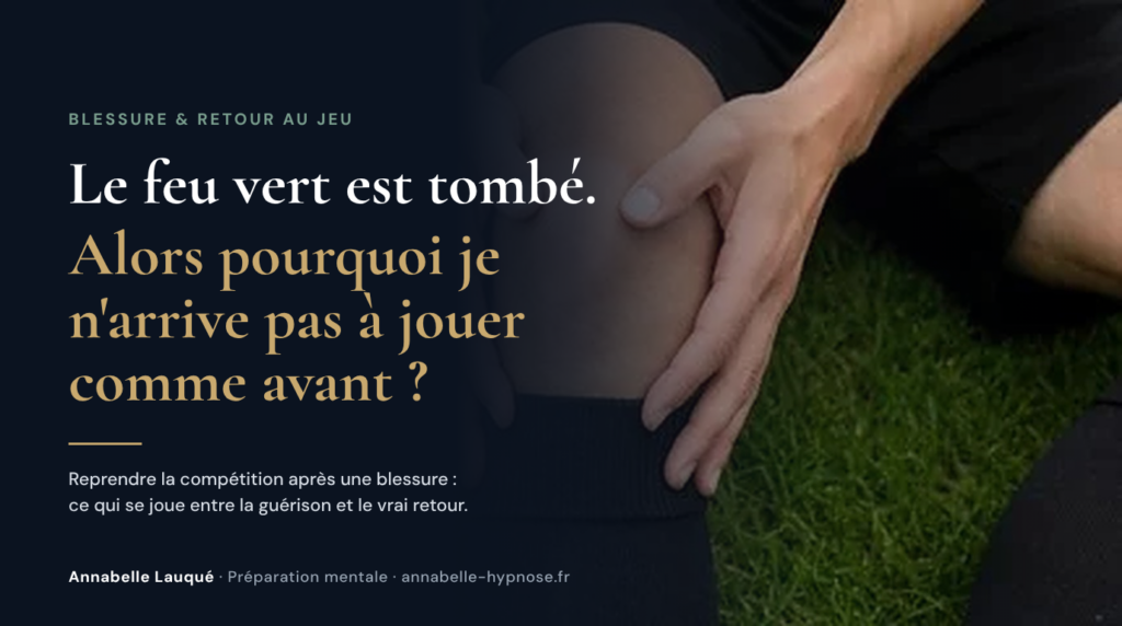 reprendre la compétition après une blessure sportive