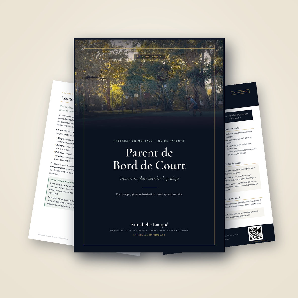 parent de bord de court